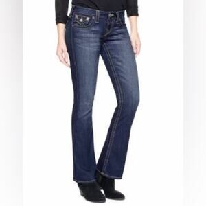 True Religion Becky Women's Dark Blue Jeans Size 30 Bootcut